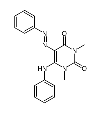 6-anilino-1,3-dimethyl-5-phenylazouracil Structure