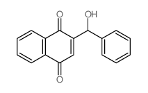 2-(hydroxy-phenyl-methyl)naphthalene-1,4-dione Structure