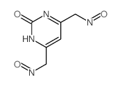 2(1H)-Pyrimidinone,4,6-bis(nitrosomethyl)- Structure