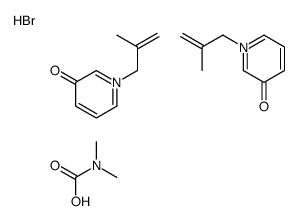 N,N-dimethylcarbamate,1-(2-methylprop-2-enyl)pyridin-1-ium-3-ol,bromide结构式