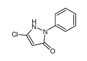 3-Chloro-1-phenyl-1H-pyrazol-5-ol structure