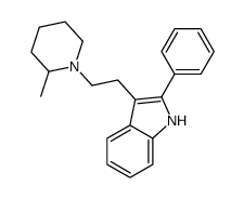 3-(2-(2-Methyl-1-piperidinyl)ethyl)-2-phenyl-1H-indole Structure