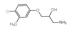1-氨基-3-(4-氯-3-甲基-苯氧基)-2-丙醇结构式