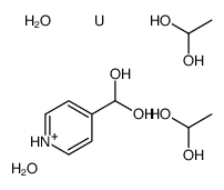 dioxouranium,ethane-1,1-diol,pyridin-1-ium-4-ylmethanediol Structure