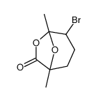 4-bromo-1,5-dimethyl-6,8-dioxabicyclo[3.2.1]octan-7-one结构式
