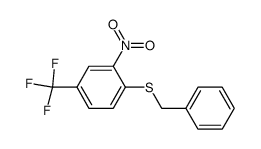 1-(benzylsulfanyl)-2-nitro-4-(trifluoromethyl)benzene Structure