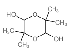 3,3,6,6-tetramethyl-1,4-dioxane-2,5-diol Structure