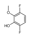 Phenol,3,6-difluoro-2-methoxy- Structure