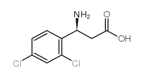 (S)-3-氨基-3-(2,4-二氯苯基)丙酸结构式