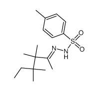 3,3,4,4-Tetramethyl-2-hexanon-tosylhydrazon结构式