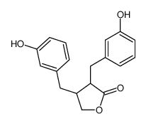 2,3-bis(3'-hydroxybenzyl)butyrolactone结构式