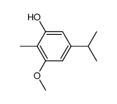 5-isopropyl-3-methoxy-2-methylphenol Structure