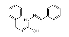 1-benzyl-3-(benzylideneamino)thiourea Structure
