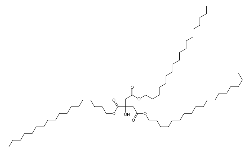 2-羟基-1,2,3-丙三羧酸三(十八烷基酯)结构式