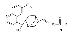 (R)-[(2S,5R)-5-ethenyl-1-azabicyclo[2.2.2]octan-2-yl]-(6-methoxyquinolin-4-yl)methanol,sulfuric acid结构式
