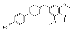1-(4-fluorophenyl)-4-[(3,4,5-trimethoxyphenyl)methyl]piperazine,hydrochloride Structure