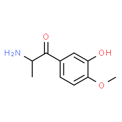 1-Propanone,2-amino-1-(3-hydroxy-4-methoxyphenyl)- Structure