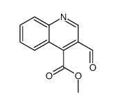 methyl 3-formylquinoline-4-carboxylate Structure