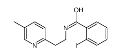 2-iodo-N-[2-(5-methylpyridin-2-yl)ethyl]benzamide结构式