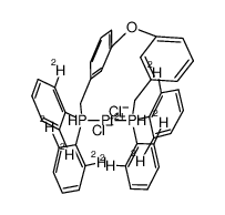 trans-dichloro[3,3'-oxybis[((diphenylphosphino)methyl)benzene-d8]]platinum(II)结构式