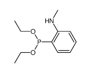 N-methylaminobenzenephosphonous acid diethyl ester Structure