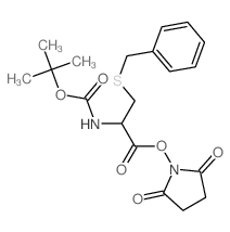 Boc-S-苄基-L-半胱氨酸N-羟基琥珀酰亚胺酯结构式