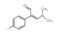 (Z)-2-(4-氯苯基)-3-(二甲基氨基)-2-丙烯醛结构式
