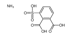 ammonium dihydrogen 3-sulphonatophthalate结构式