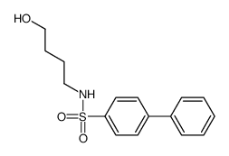 N-(4-hydroxybutyl)-4-phenylbenzenesulfonamide结构式