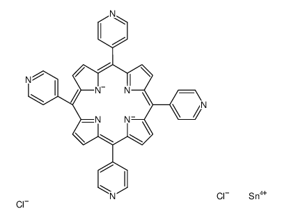 锡(IV)内消旋四(4-吡啶基)卟啉二氯化物结构式