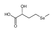(R)-2-hydroxy-4-(methylselanyl)butanoic acid Structure