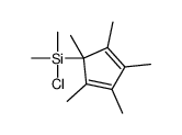 chloro-dimethyl-(1,2,3,4,5-pentamethylcyclopenta-2,4-dien-1-yl)silane Structure