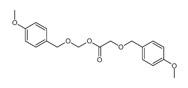 p-methoxybenzyloxymethyl p-methoxybenzyloxyacetate Structure