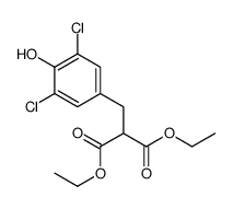 diethyl 2-[(3,5-dichloro-4-hydroxyphenyl)methyl]propanedioate结构式