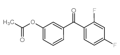 3-ACETOXY-2',4'-DIFLUOROBENZOPHENONE Structure