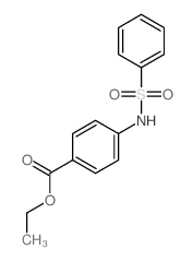 4-(苯磺酰基氨基)苯甲酸乙酯结构式