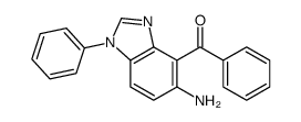 (5-amino-1-phenylbenzimidazol-4-yl)-phenylmethanone结构式