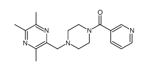 pyridin-3-yl-[4-[(3,5,6-trimethylpyrazin-2-yl)methyl]piperazin-1-yl]methanone结构式