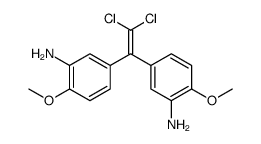 5-[1-(3-amino-4-methoxyphenyl)-2,2-dichloroethenyl]-2-methoxyaniline结构式