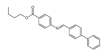 butyl 4-[(4-phenylphenyl)methylideneamino]benzoate结构式