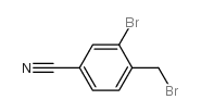 3-溴-4-(溴甲基)苯腈结构式
