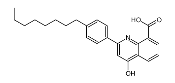 2-(4-octylphenyl)-4-oxo-1H-quinoline-8-carboxylic acid结构式