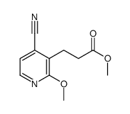 methyl 3-(4-cyano-2-methoxypyridin-3-yl)propanoate结构式