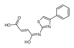 4-oxo-4-[(4-phenyl-1,3-thiazol-2-yl)amino]but-2-enoic acid结构式