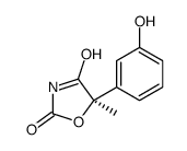(5R)-5-(3-hydroxyphenyl)-5-methyl-1,3-oxazolidine-2,4-dione Structure