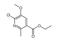 ethyl 6-chloro-5-methoxy-2-methylpyridine-3-carboxylate Structure