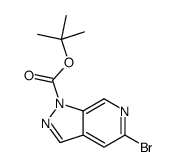 5-溴-1H-吡唑并[3,4-c]吡啶-1-羧酸叔丁酯结构式