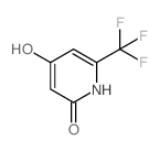 4-Hydroxy-6-(trifluoromethyl)pyridin-2(1H)-one Structure