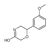 6-(3-甲氧基-苯基)-吗啉-3-酮结构式