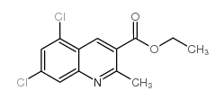 5,7-二氯-2-甲基喹啉-3-羧酸乙酯结构式